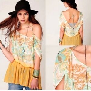 Free People Multicolor Boho Blouse